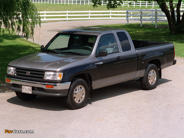 Toyota T100 Xtracab 2WD 1995–98 wallpapers (640 x 480)