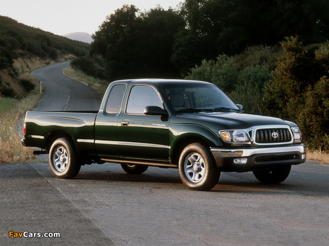 Pictures of Toyota Tacoma SR5 2WD Xtracab 2001–04 (640 x 480)