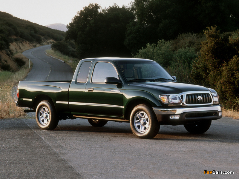Pictures of Toyota Tacoma SR5 2WD Xtracab 2001–04 (800 x 600)