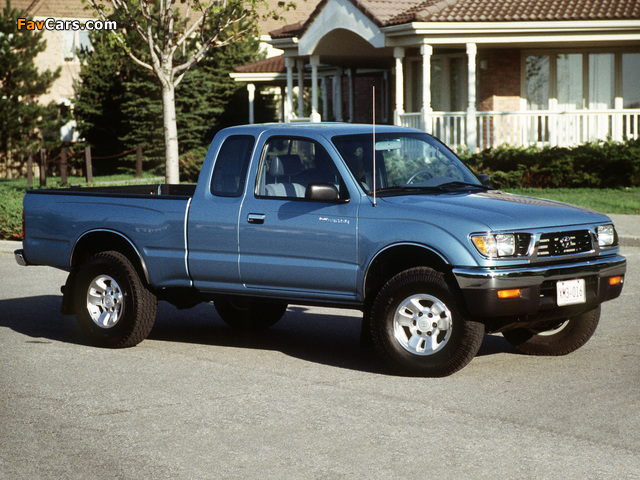 Toyota Tacoma Xtracab 4WD 1995–98 images (640 x 480)