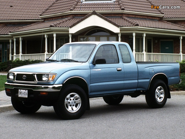 Toyota Tacoma Xtracab 4WD 1995–98 photos (640 x 480)