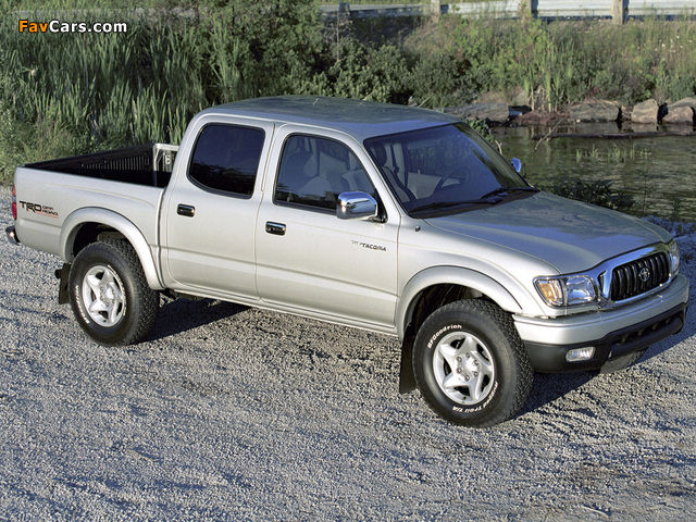 TRD Toyota Tacoma PreRunner Double Cab Off-Road Edition 2001–04 wallpapers (640 x 480)