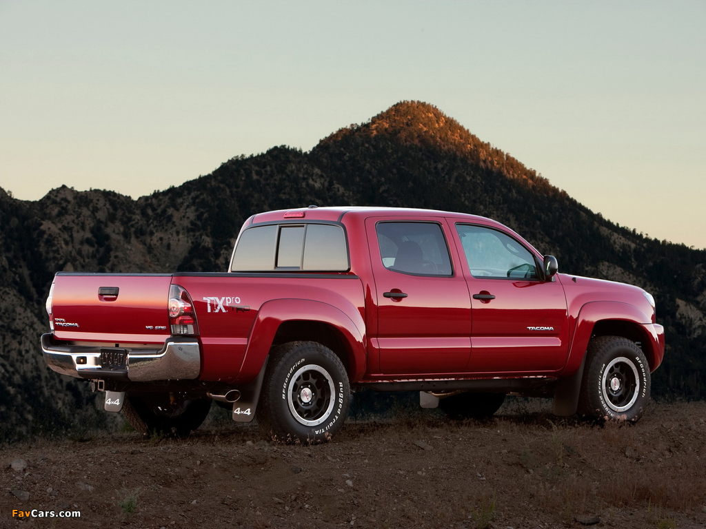 TRD Toyota Tacoma Double Cab T/X Pro Performance Package 2010–12 images (1024 x 768)