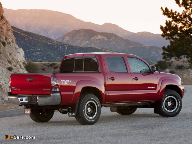 TRD Toyota Tacoma Double Cab T/X Pro Performance Package 2010–12 photos (640 x 480)