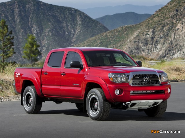TRD Toyota Tacoma Double Cab T/X Pro Performance Package 2010–12 pictures (640 x 480)