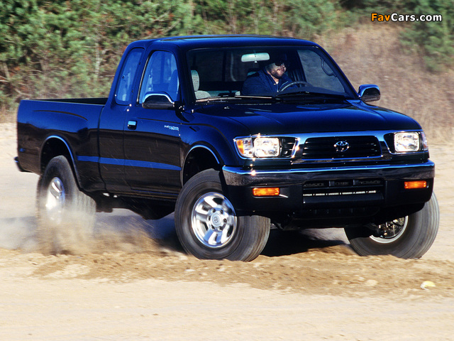Toyota Tacoma Xtracab 4WD 1995–98 wallpapers (640 x 480)