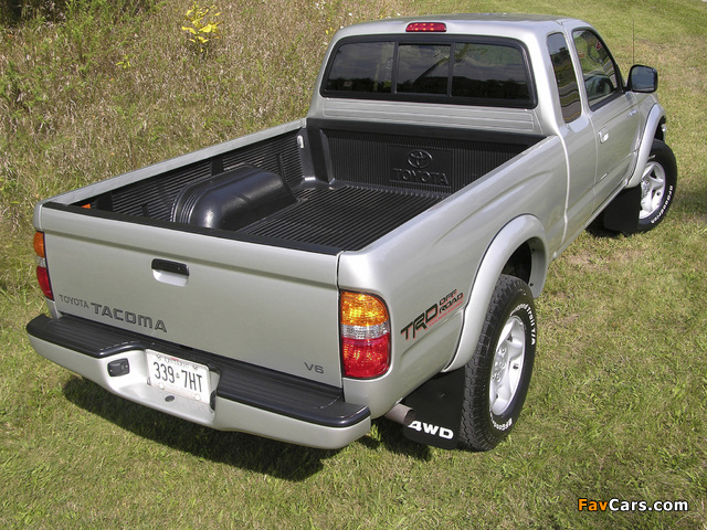 TRD Toyota Tacoma PreRunner Xtracab Off-Road Edition 2001–04 wallpapers (640 x 480)