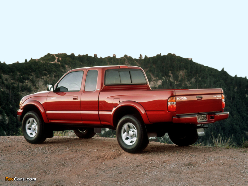 Toyota Tacoma SR5 V6 4WD Xtracab 2001–04 wallpapers (800 x 600)