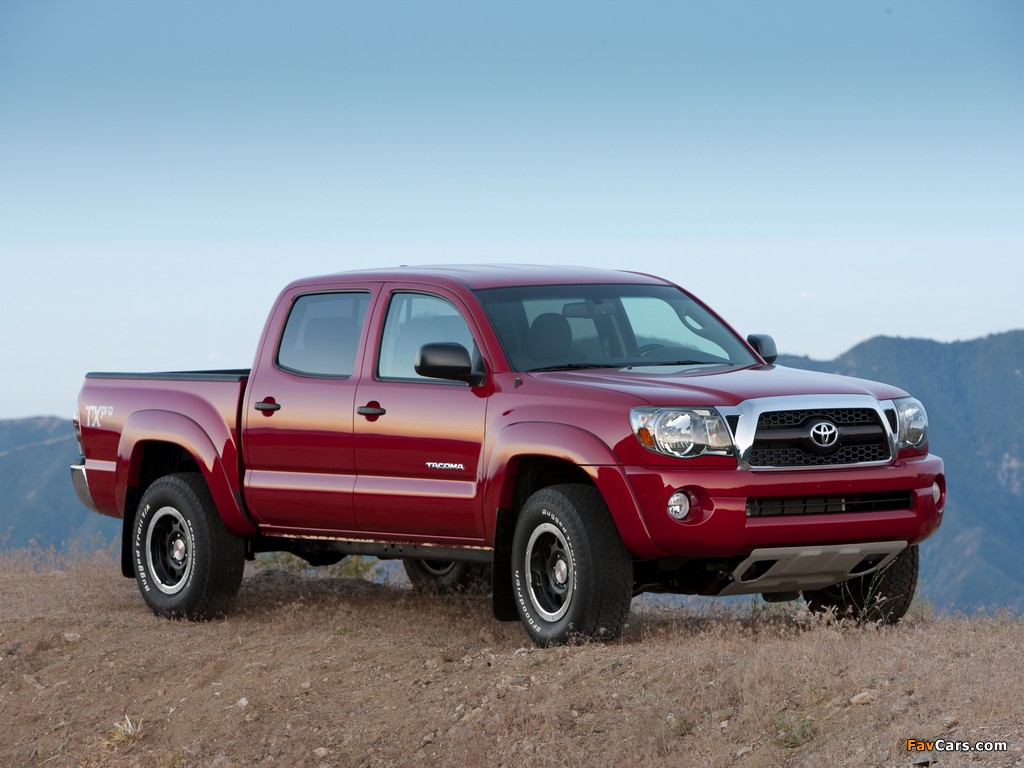 TRD Toyota Tacoma Double Cab T/X Pro Performance Package 2010–12 wallpapers (1024 x 768)