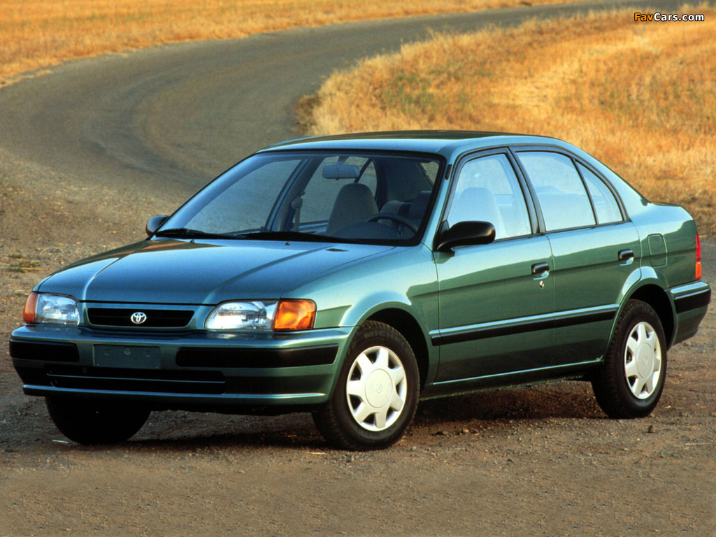 Toyota Tercel Sedan US-spec 1994–98 photos (1024 x 768)