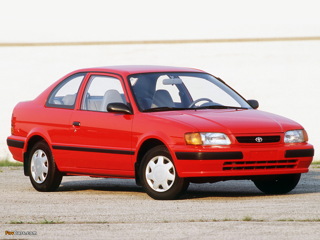 Toyota Tercel Coupe US-spec 1994–98 wallpapers (1024 x 768)