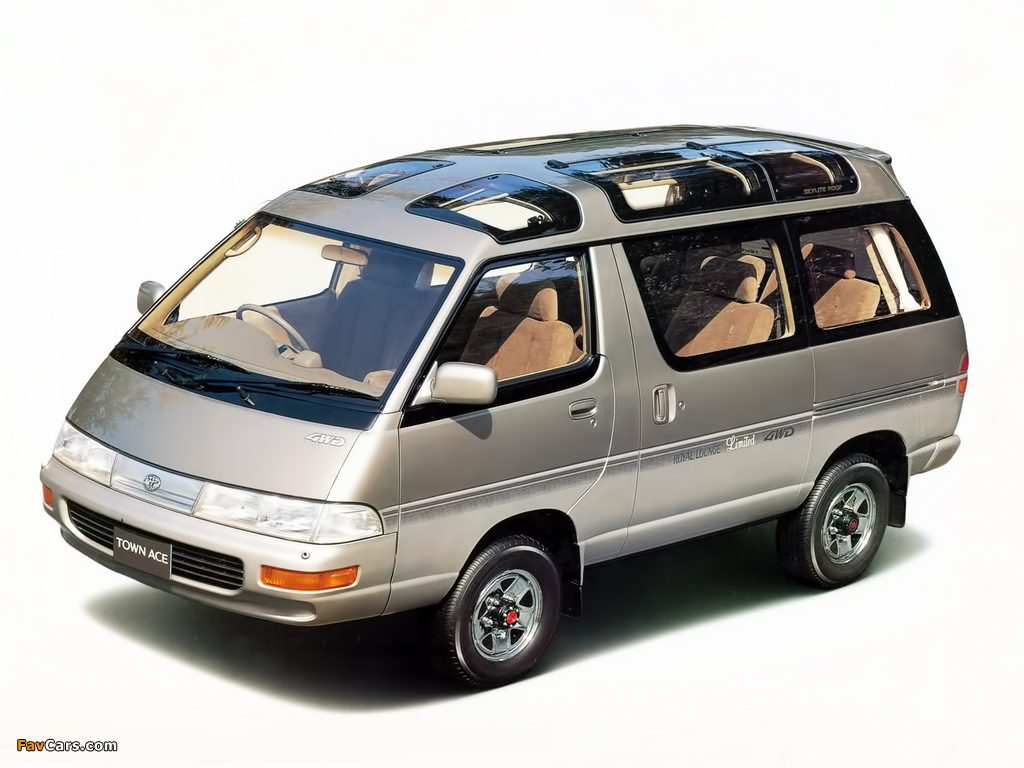 Photos of Toyota TownAce Wagon Super Extra Skylite Roof 4WD (YR30G/CR31G) 1993–96 (1024 x 768)