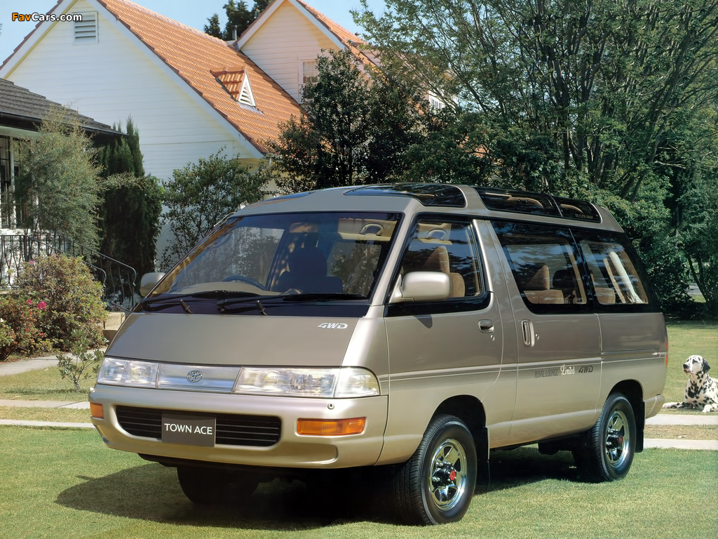 Toyota TownAce Wagon Super Extra Skylite Roof 4WD (YR30G/CR31G) 1993–96 wallpapers (1024 x 768)