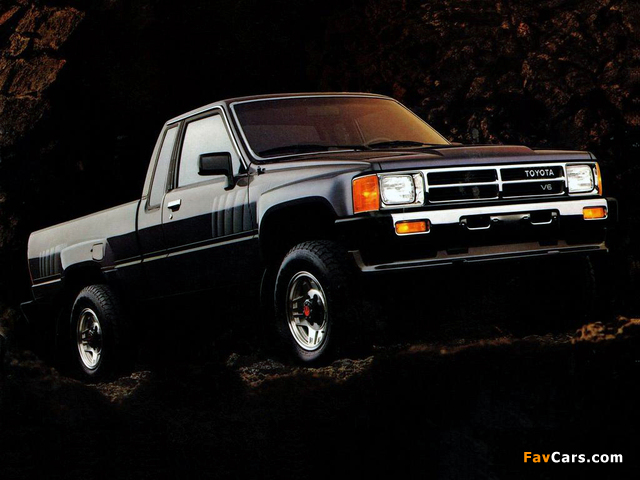 Toyota Truck Xtracab 4WD 1986–88 wallpapers (640 x 480)