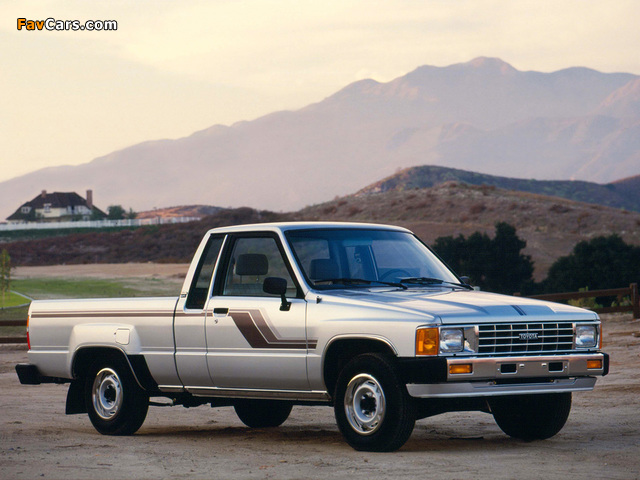 Toyota Truck Xtracab 2WD 1986–88 wallpapers (640 x 480)