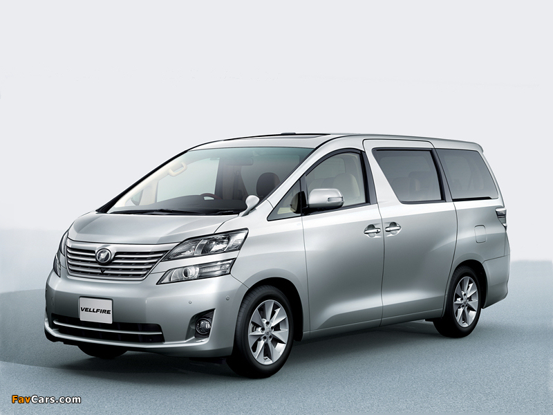 Toyota Vellfire 2.4 X 4WD (ANH25W) 2008–11 wallpapers (800 x 600)