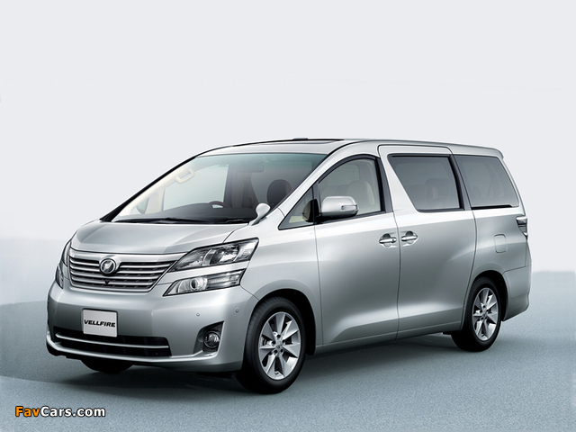 Toyota Vellfire 2.4 X 4WD (ANH25W) 2008–11 wallpapers (640 x 480)