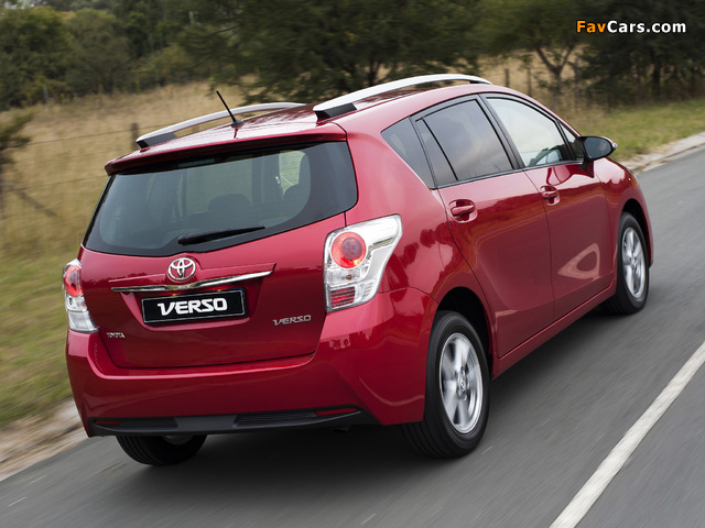 Photos of Toyota Verso ZA-spec 2013 (640 x 480)