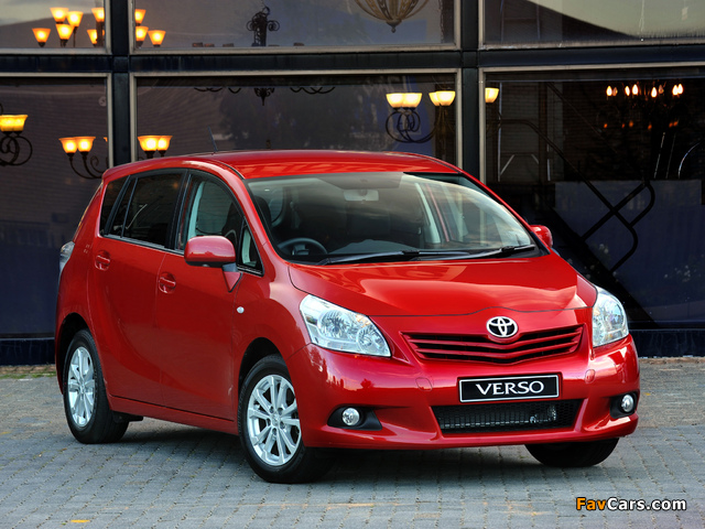 Toyota Verso ZA-spec 2009 images (640 x 480)