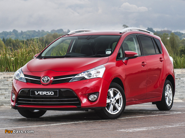 Toyota Verso ZA-spec 2013 pictures (640 x 480)