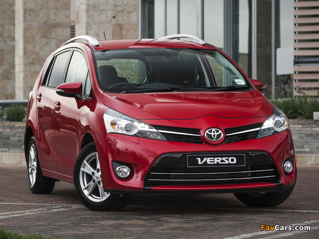 Toyota Verso ZA-spec 2013 pictures (640 x 480)