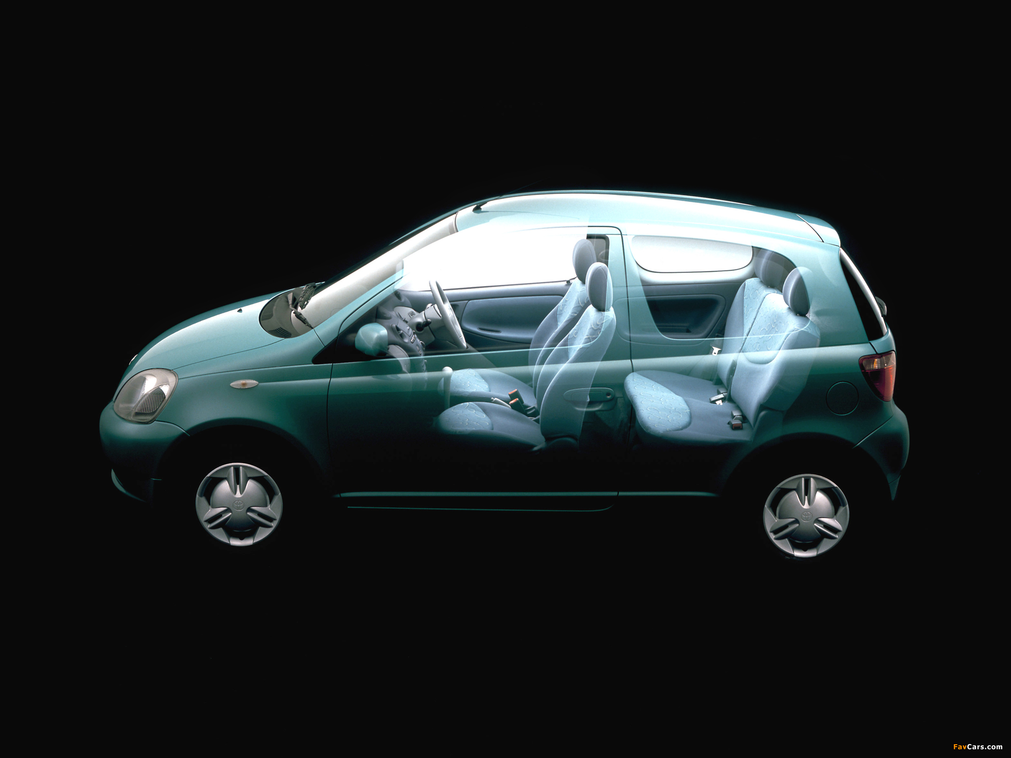 Toyota Vitz 3-door 1999–2001 pictures (2048 x 1536)