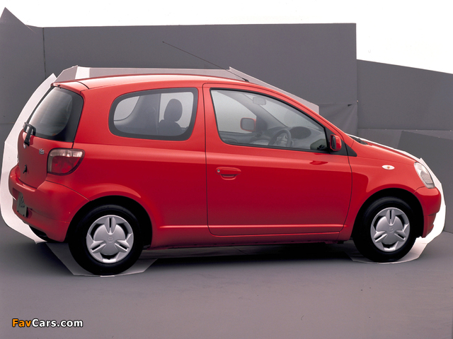 Toyota Vitz 3-door 1999–2001 wallpapers (640 x 480)