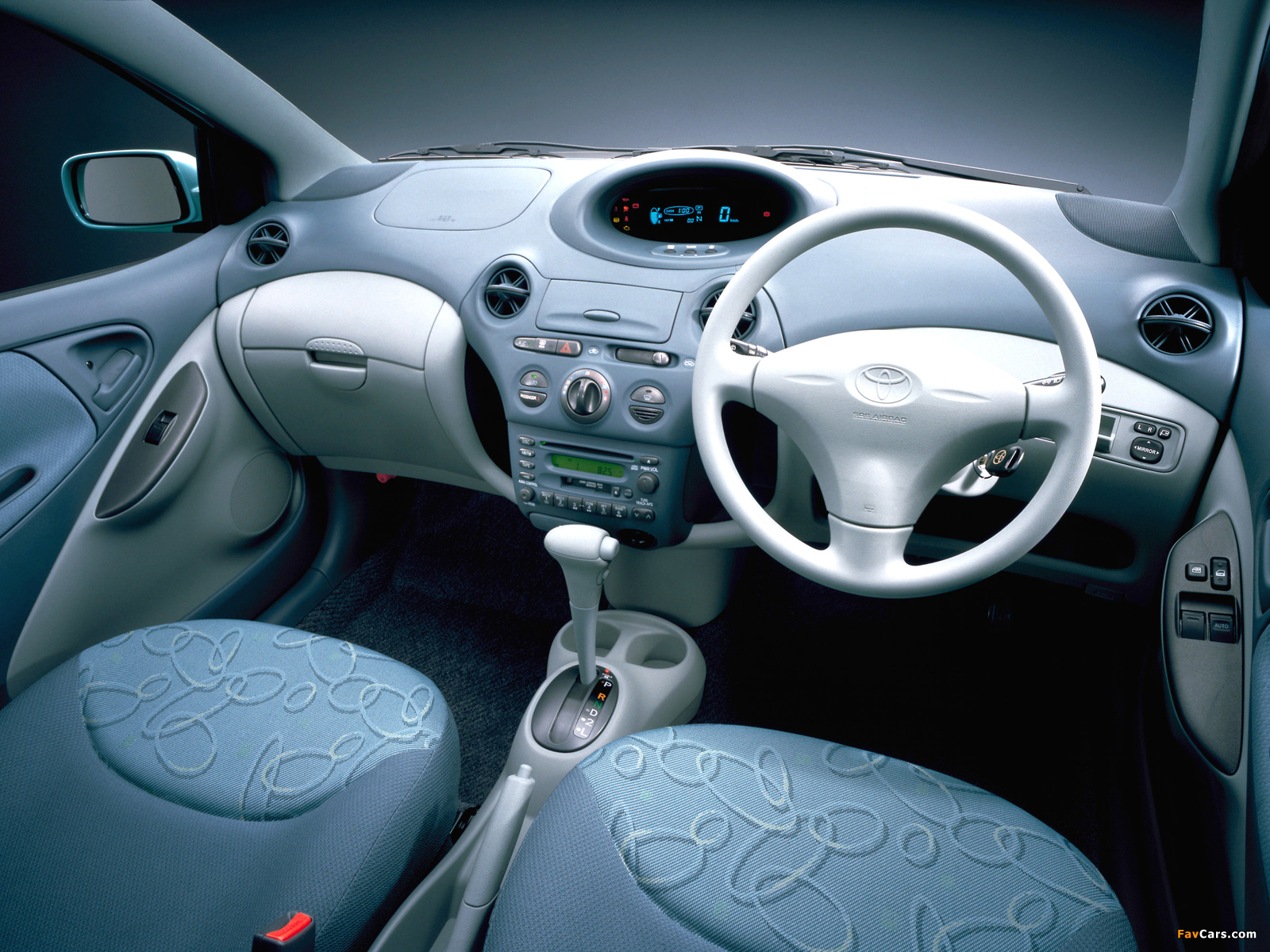 Toyota Vitz 3-door 1999–2001 wallpapers (1600 x 1200)