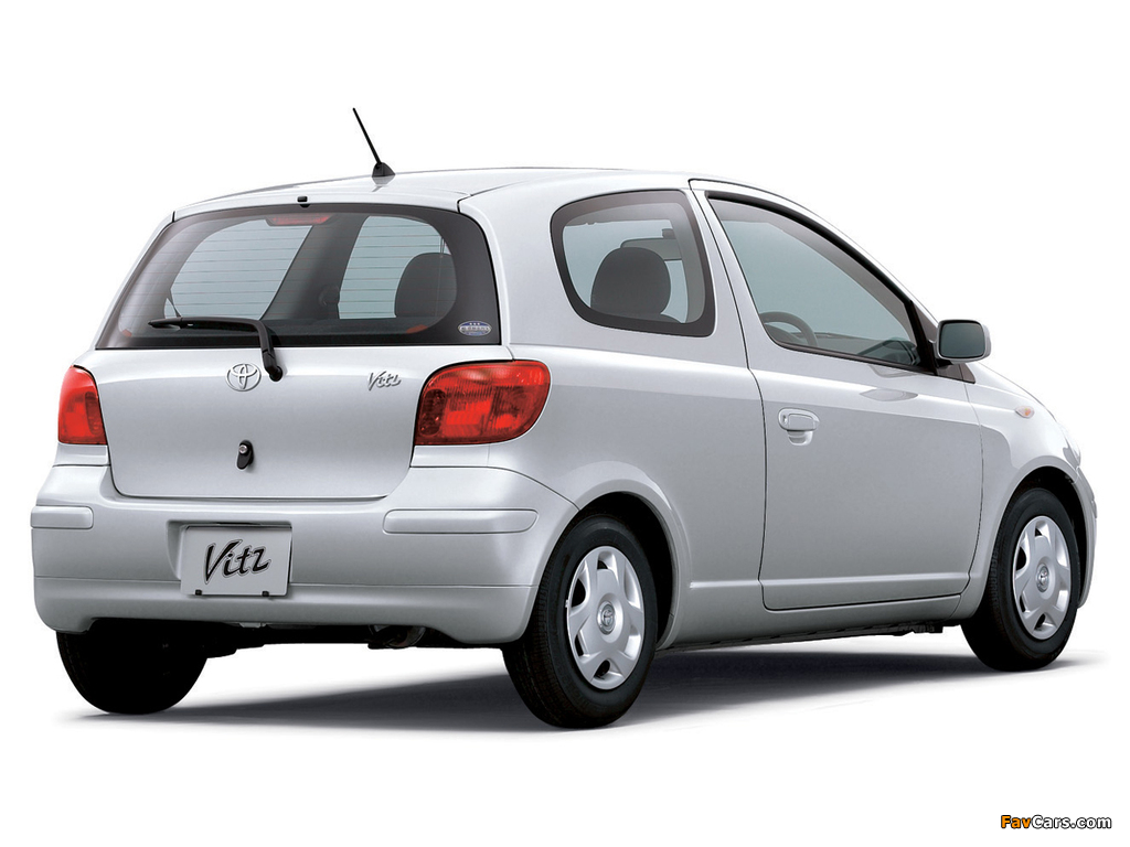 Toyota Vitz 3-door 2001–05 wallpapers (1024 x 768)