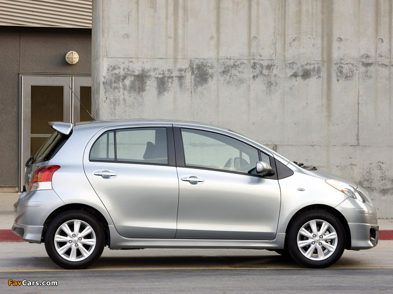 Photos of Toyota Yaris S 5-door 2008–09 (800 x 600)