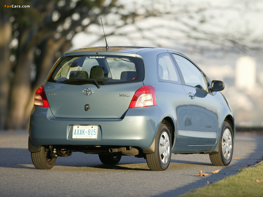 Pictures of Toyota Yaris 3-door US-spec 2005–09 (1024 x 768)