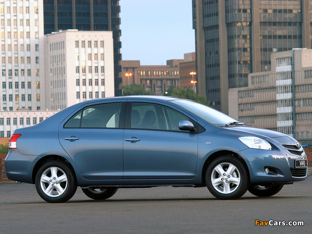 Pictures of Toyota Yaris Sedan ZA-spec 2006 (640 x 480)