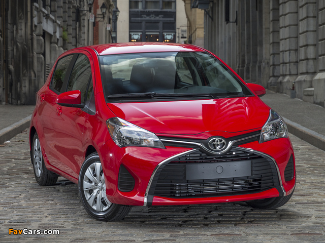 Pictures of 2015 Toyota Yaris LE 5-door US-spec 2014 (640 x 480)