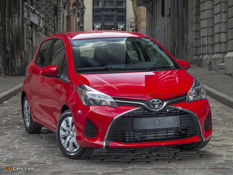 Pictures of 2015 Toyota Yaris LE 5-door US-spec 2014 (800 x 600)