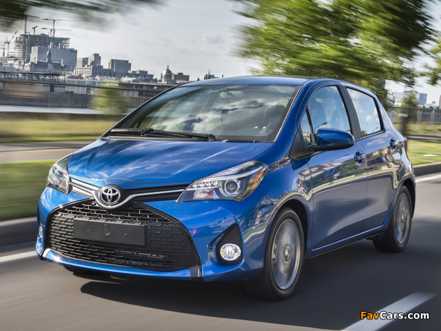 Pictures of 2015 Toyota Yaris SE 5-door US-spec 2014 (640 x 480)