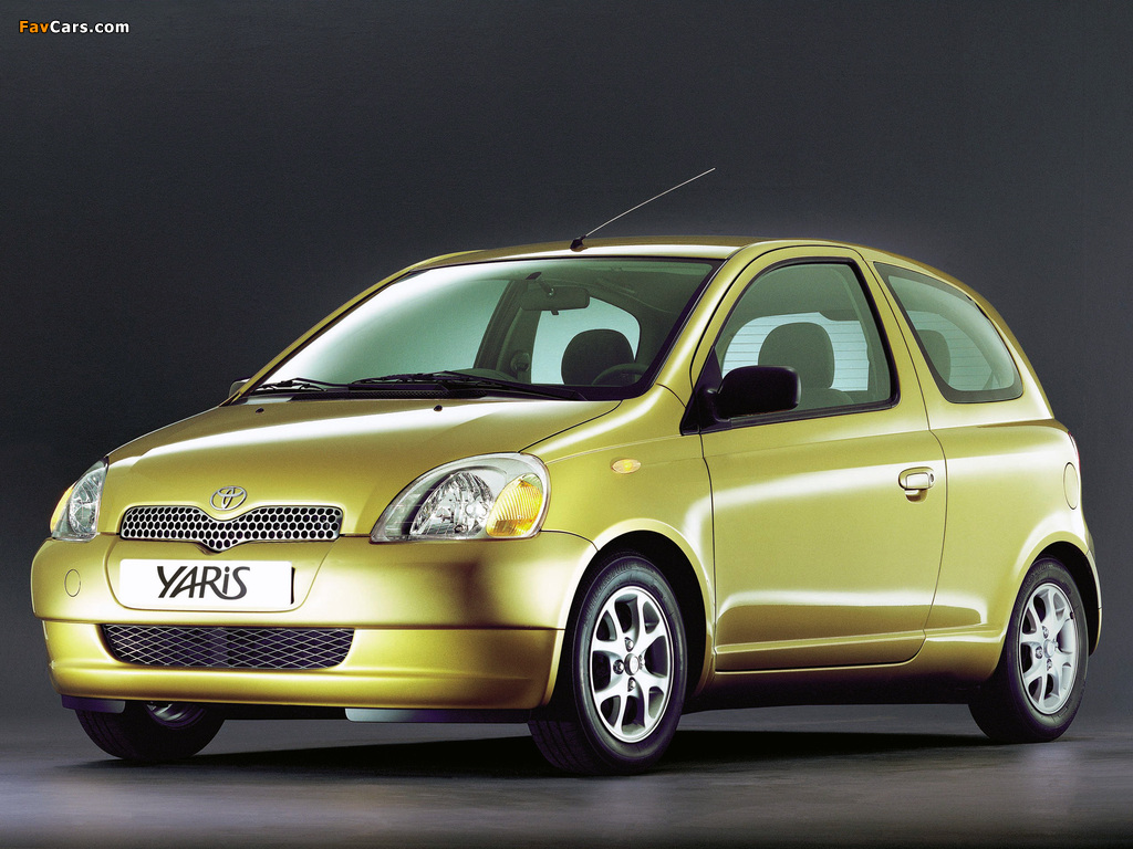 Toyota Yaris 3-door 1999–2003 pictures (1024 x 768)