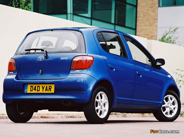 Toyota Yaris 5-door UK-spec 1999–2003 pictures (640 x 480)