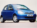 Toyota Yaris 5-door UK-spec 1999–2003 pictures