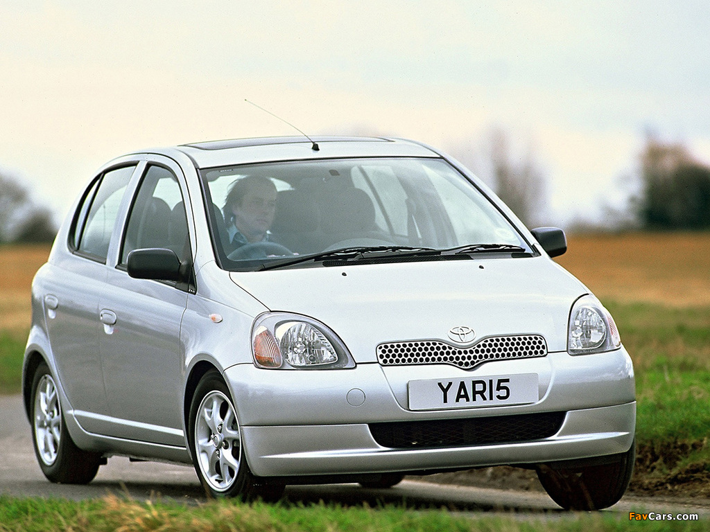 Toyota Yaris 5-door UK-spec 1999–2003 wallpapers (1024 x 768)