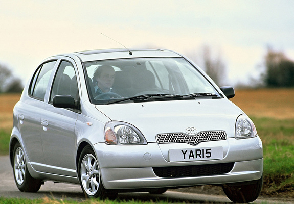 Toyota Yaris 5-door UK-spec 1999–2003 wallpapers