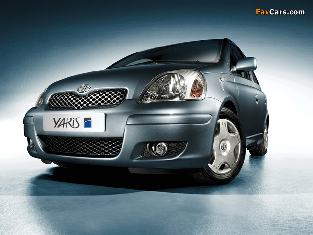 Toyota Yaris 5-door 2003–05 wallpapers (640 x 480)