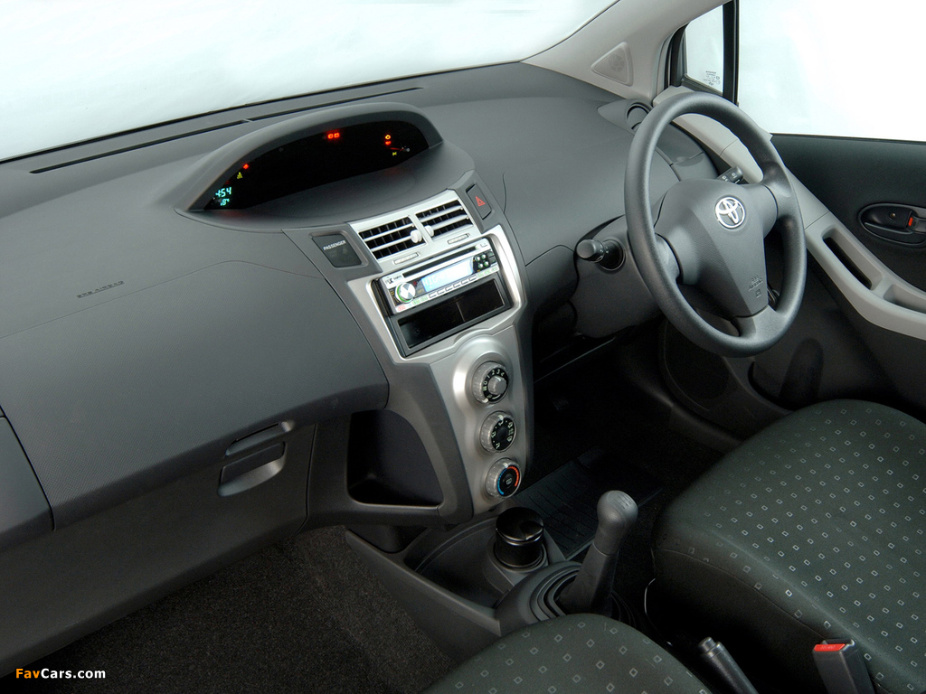 Toyota Yaris T1 3-door ZA-spec 2005–09 images (1024 x 768)