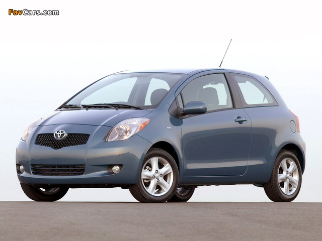 Toyota Yaris 3-door US-spec 2005–09 pictures (640 x 480)