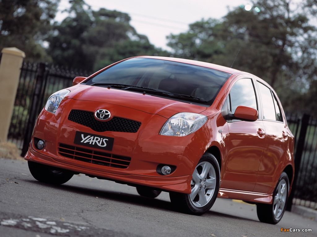 Toyota Yaris YRX 5-door 2006 images (1024 x 768)