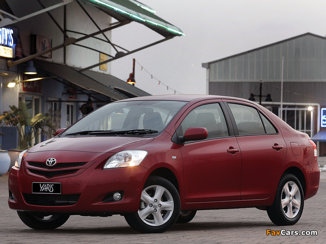 Toyota Yaris Spirit Sedan ZA-spec 2006 pictures (640 x 480)