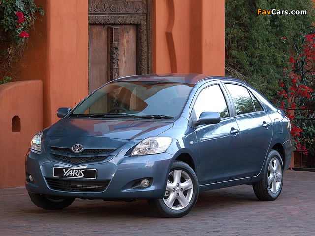 Toyota Yaris Sedan ZA-spec 2006 wallpapers (640 x 480)