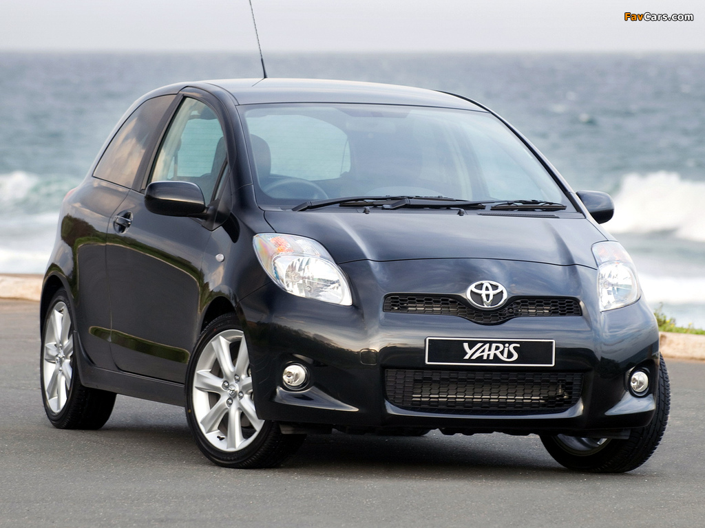 Toyota Yaris T-Sport 3-door ZA-spec 2007–09 images (1024 x 768)