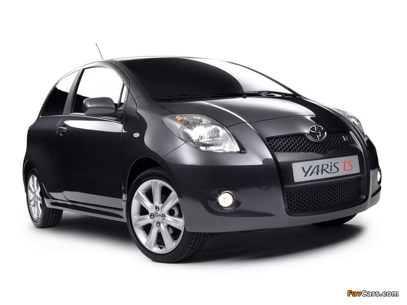 Toyota Yaris T-Sport 3-door 2007–09 images (800 x 600)