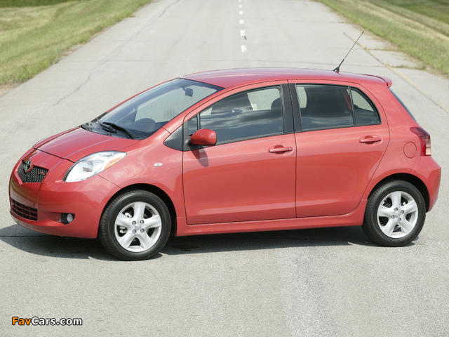 Toyota Yaris RS 5-door 2008–09 images (640 x 480)