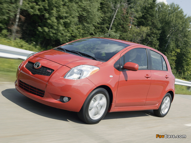 Toyota Yaris RS 5-door 2008–09 photos (640 x 480)